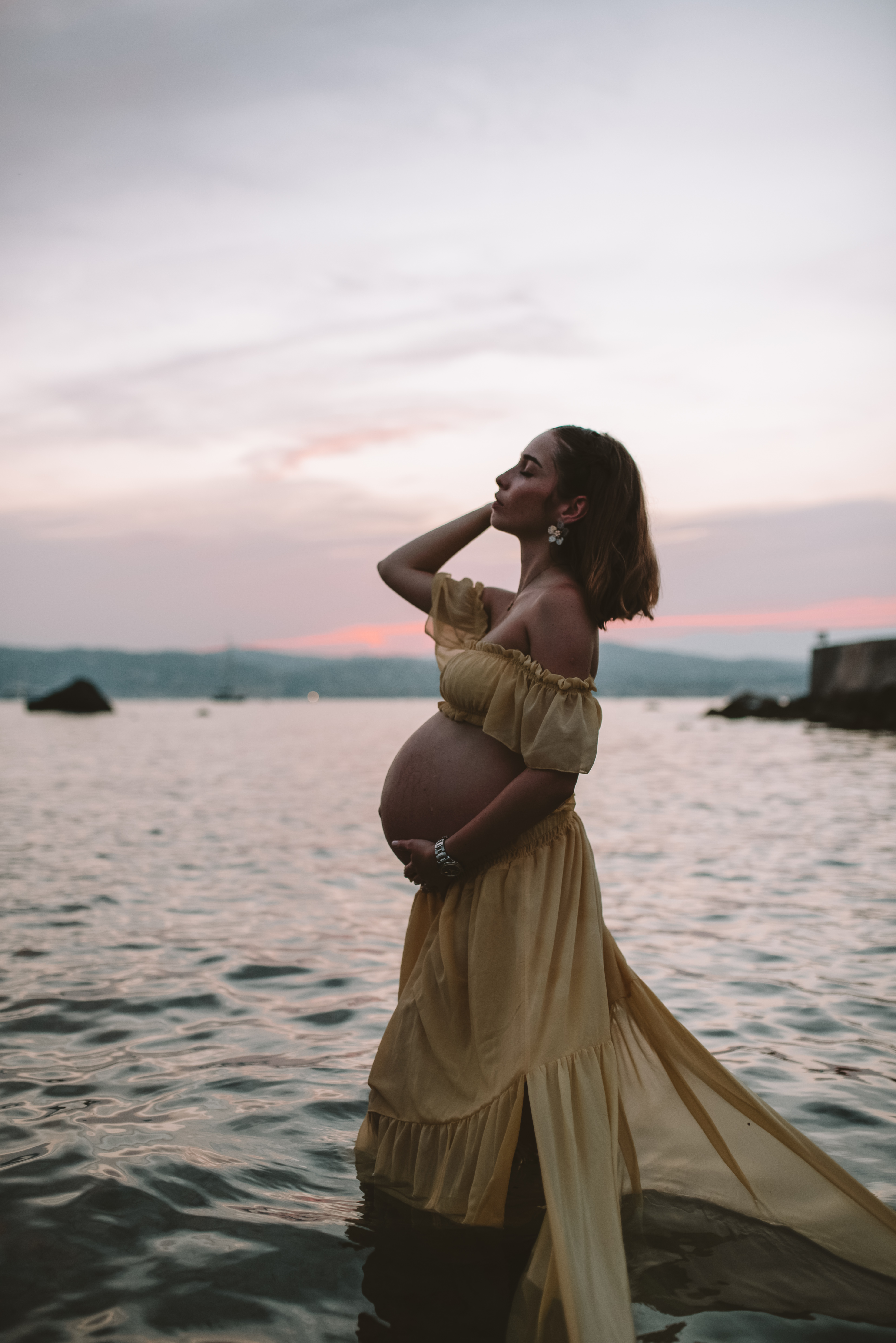 Séance photo grossesse sur la Côte d'Azur